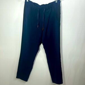 Lululemon On The Fly pant Woven Track stripe blue size 8